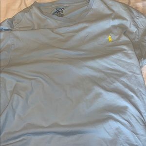 Mens polo t shirt v neck